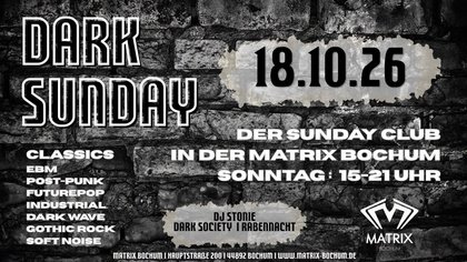 DARK SUNDAY - DER SUNDAY TANZCLUB