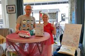 "2 Köpfe. 1 Name. Bild trifft Buch." Midissage Antje Cibura Lesung Manfred Cibura Mines Spatzentreff