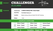 1. Sidekick DTFB Challenger - Damen Doppel