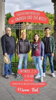 Schienenbuskonzert mit Amanda und der Wolff