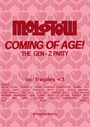 COMING OF AGE! (Gen-Z Party)