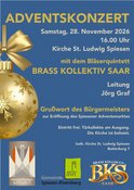 Konzert mit dem „Brass Kollektiv Saar“ zur Eröffnung des Adventsmarktes