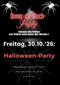 Unner dä Woch Party im Filigran, Halloween-Party