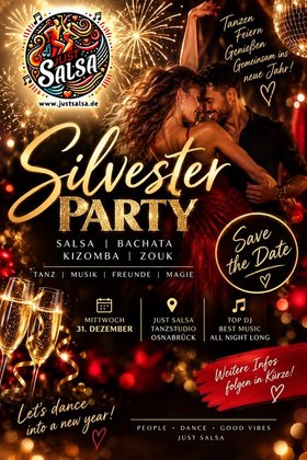Muévete Silvester Feier Salsa Bachata Kizomba Zouk