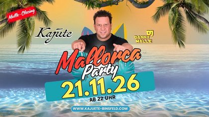 Mallorca Closing Party mit DJ Danny / Kajüte
