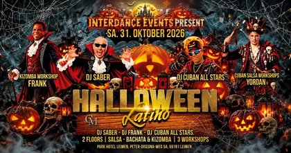Sa. 31.10.2026 ⭐ HALLOWEEN LATINO ⭐ SBK - 2 FLOORS - 3 DJs - 3 WORKSHOPS