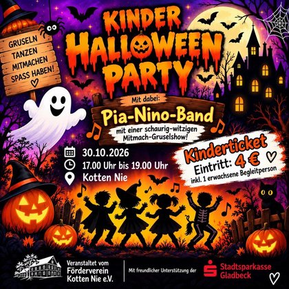 KINDER HALLOWEEN PARTY AM KOTTEN NIE!