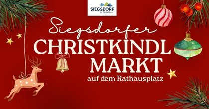 Siegsdorfer Christkindlmarkt auf dem Rathausplatz