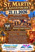 Martinsfeuer mit Adventsmarkt