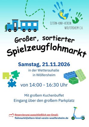 sortierter Spielzeugflohmarkt