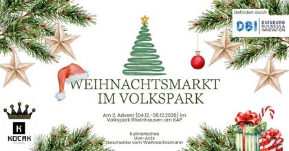 Weihnachtsmarkt im Volkspark 2026