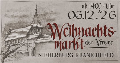 Weihnachtsmarkt der Vereine an der Niederburg