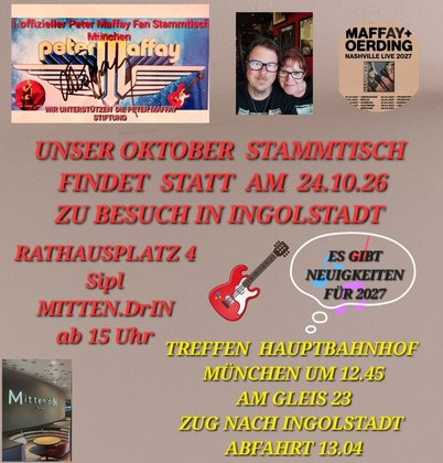 1.offizieller Peter Maffay Fan Stammtisch München