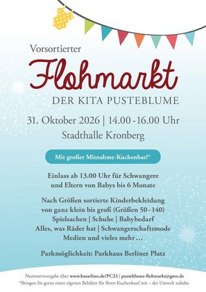Sortierter Flohmarkt der Kita Pusteblume