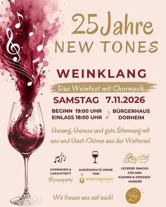 25 Jahre New Tones Dorheim mit 1. Weinfest