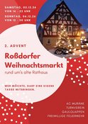 Roßdorfer Weihnachtsmarkt 2026 - 2. Adventswochenende