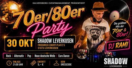 70er / 80er Party mit DJ Rami