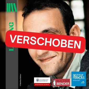 VERSCHOBEN: Lesung mit Jérôme Ferrari: "Très brève théorie de l'enfer"