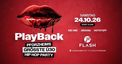 PLAYBACK – Pforzheims größte Ü30 Hip-Hop-Party