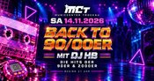 BACK TO 90/00ER – mit DJ HB | 14.11.26 | Musiccenter Trockau
