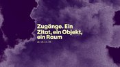 Zugänge. Ein Zitat, ein Objekt, ein Raum. Mit Nabila Oulebsir zu Eroberung, Siedlung, Transformation