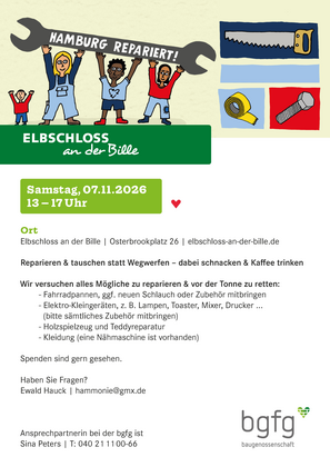Repair-Café im Elbschloss an der Bille