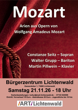 MOZART - Die schönsten Arien aus Opern von W.A.Mozart