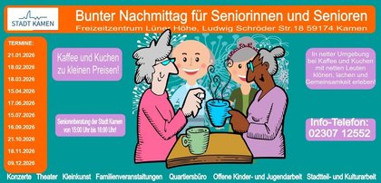 Bunter Nachmittag für Senioren im FZ Kamen