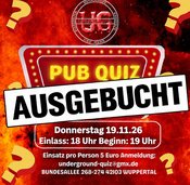 Letztes Undergroud PUB QUIZ (in der Kneipe)