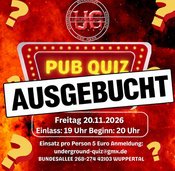 Letztes Undergroud PUB QUIZ (in der Kneipe)