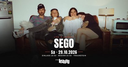 LIVE KONZERT: SEGO (USA) | SUPPORT: JOE TRAXLER