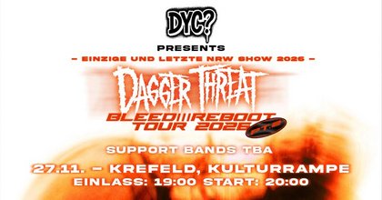 DAGGER THREAT - einzige & letzte NRW show 2026 - NECK LOCK + T.B.A.