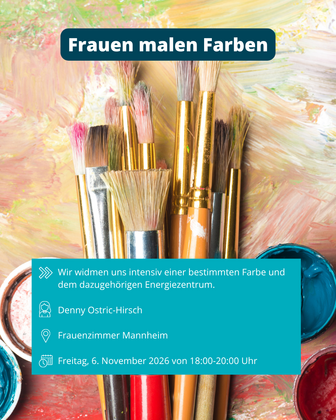Frauen malen Farben