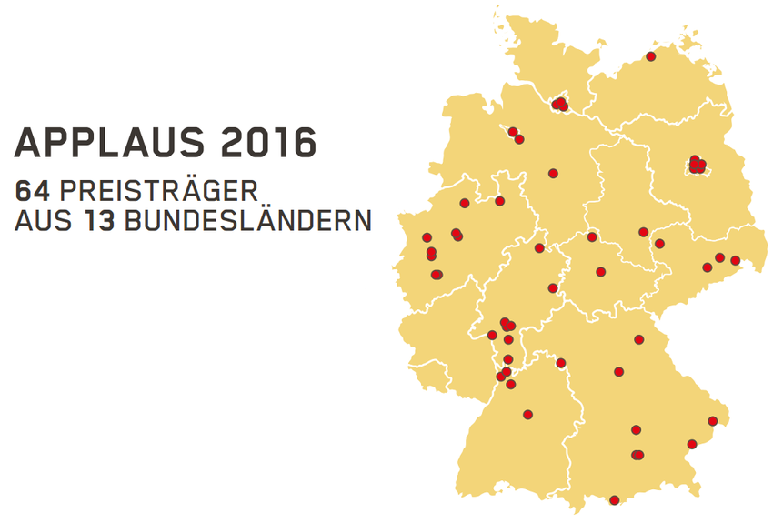 Die geografische Verteilung der Preistraeger