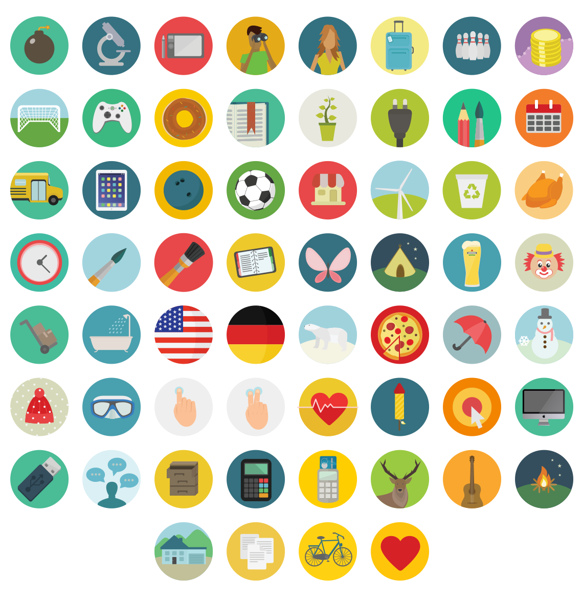 Round icons