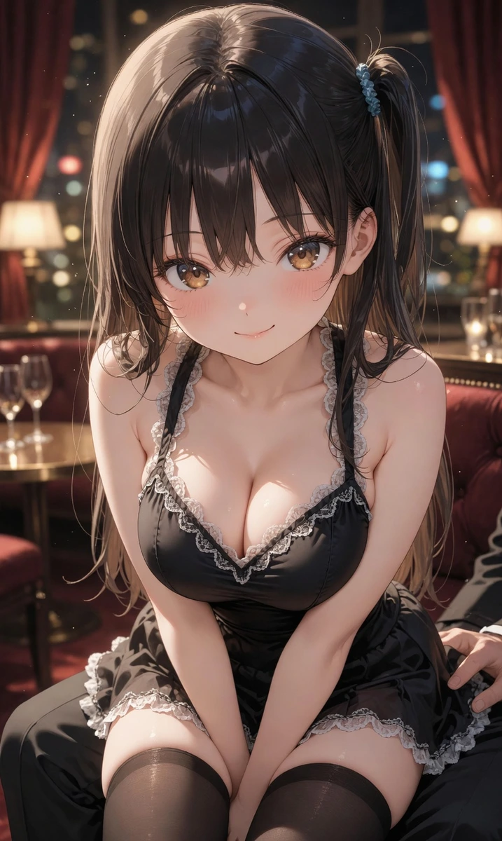 膝に乗った子を、今だけ触っていい