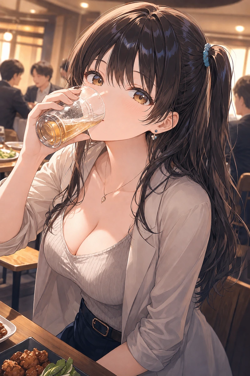 ひなの同窓会で隣に座り、ぐびぐび飲み始めたのは結婚した元カノだった画像