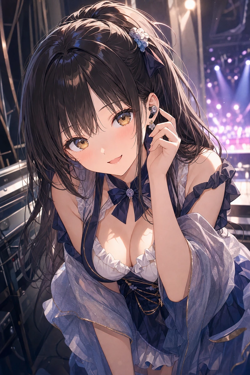 人気アイドルの隠しイヤホン