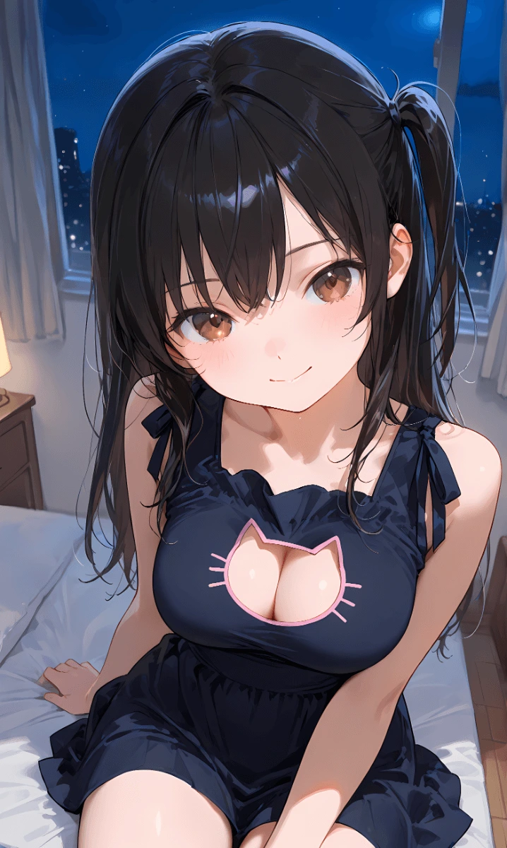 お泊まりデートで特別なパジャマを着てもらう