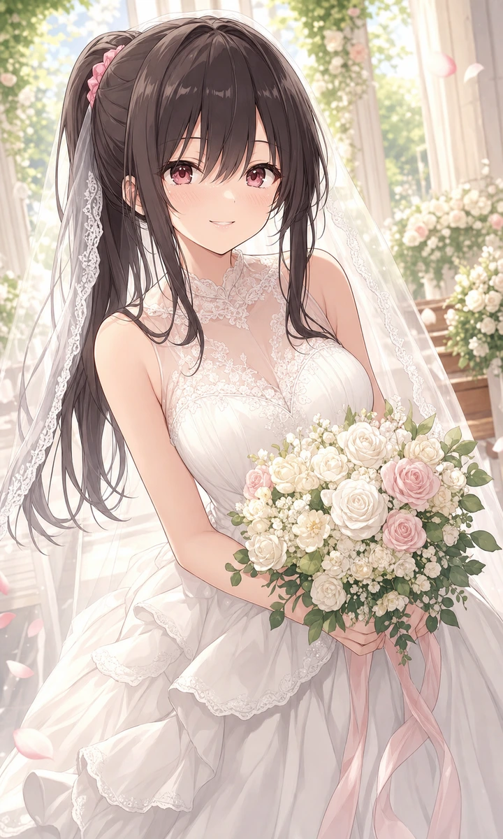 ウェディングドレスの花嫁