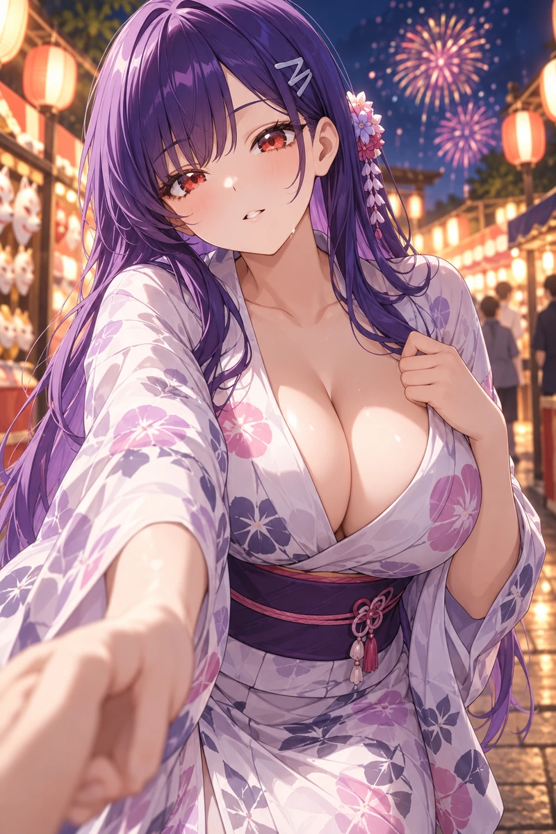 東雲かすみと二人きりの夏祭り