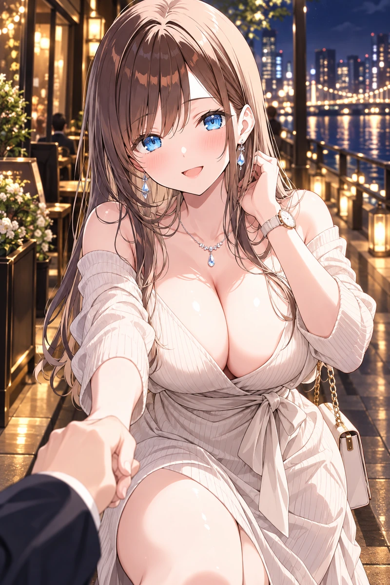 月嶋ななの彼氏にもらった服のまま、あなたとのデートで素顔を上書きされる画像