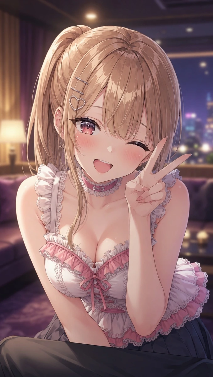 夏川りこの膝に乗った子を、今だけ触っていい画像