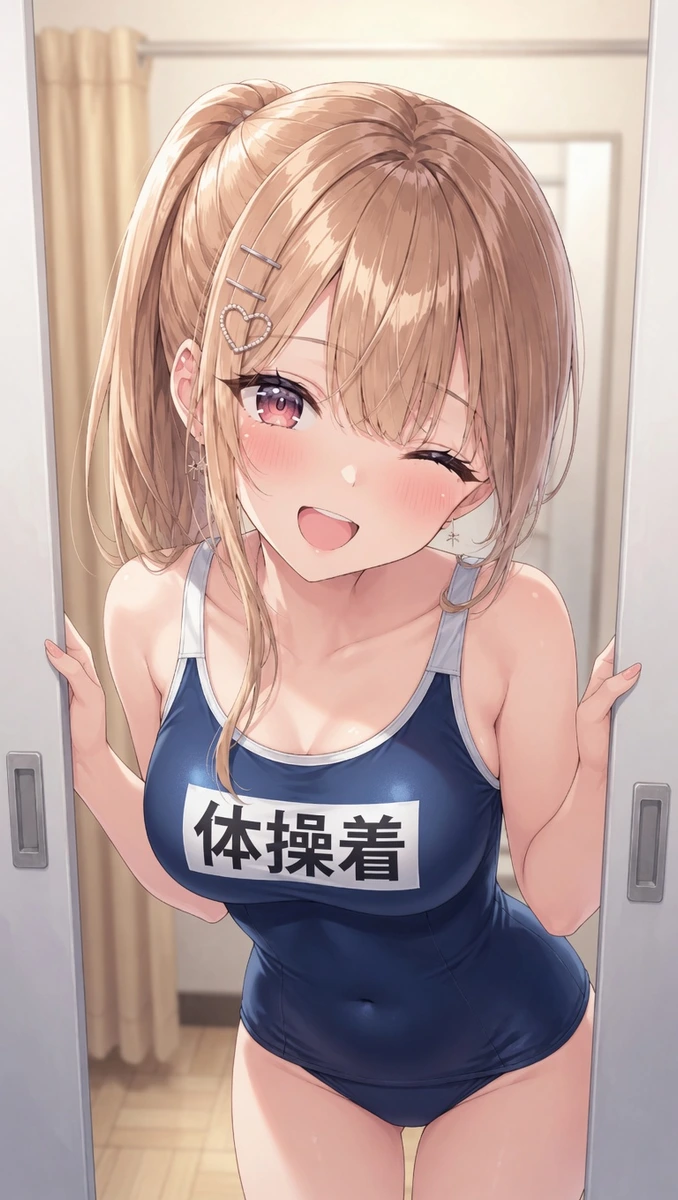 夏川りこの指定衣装はスクール水着、逃げ場のない衣装合わせ画像