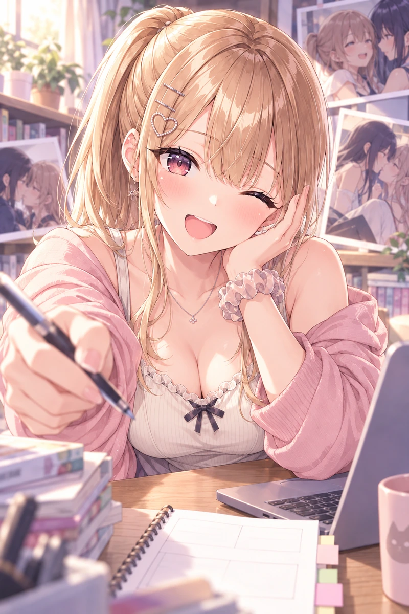 あなたはナレーター。推しキャラたちで百合？！