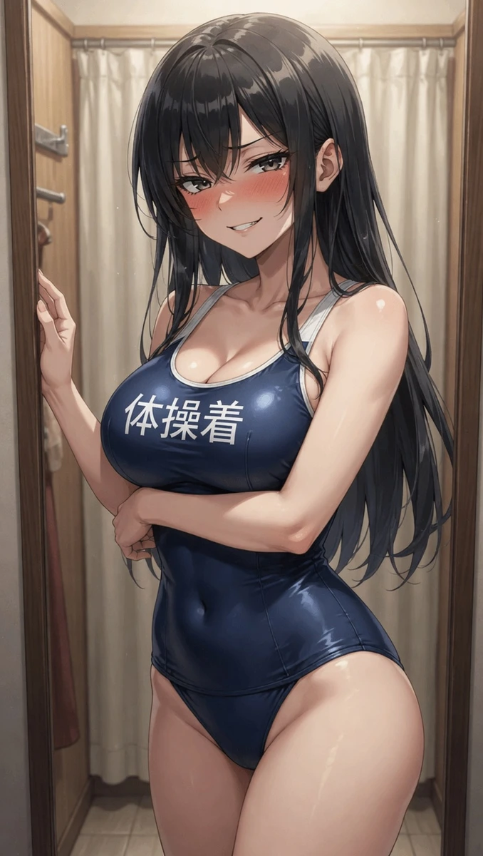 藤崎れなの指定衣装はスクール水着、逃げ場のない衣装合わせ画像