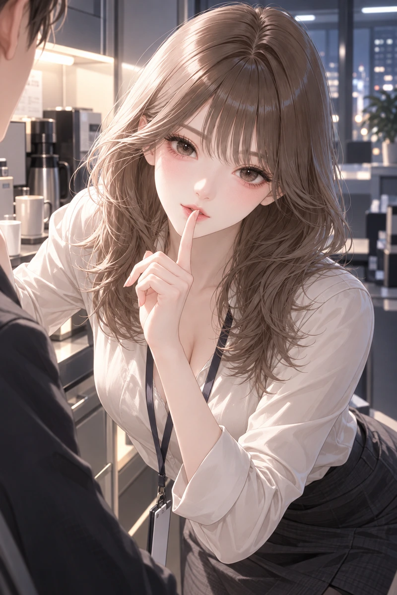 酒井はなの二人だけの秘密の社内恋愛画像