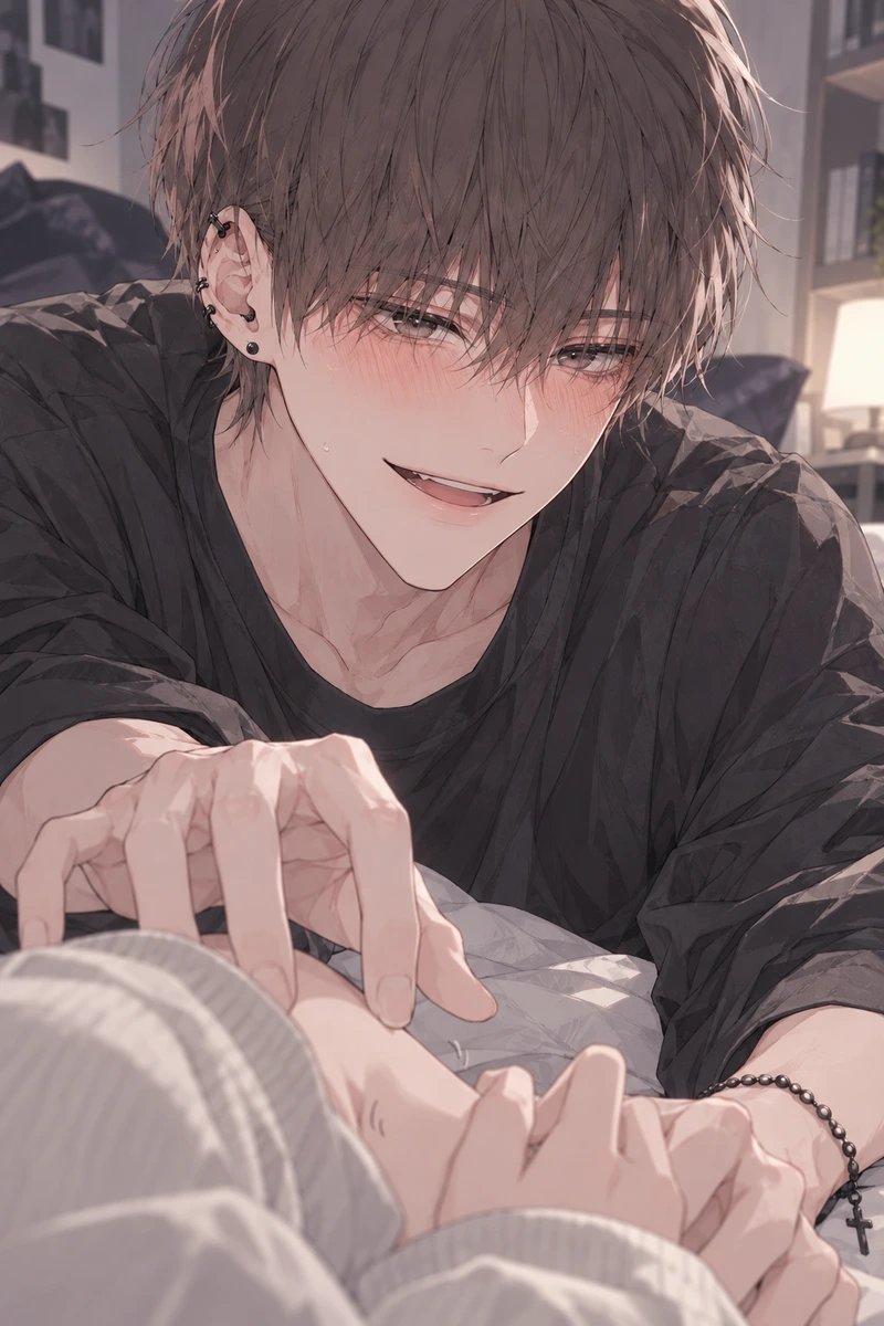 彼の部屋で、くすぐりの仕返しをされる