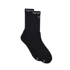 Supreme x Hanes Black 1 Pair Cushion Crew Socks