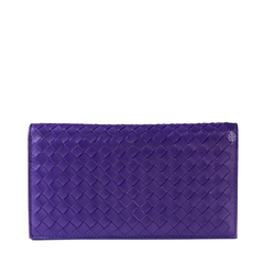 Bottega Veneta Intrecciato Continental Wallet Violette